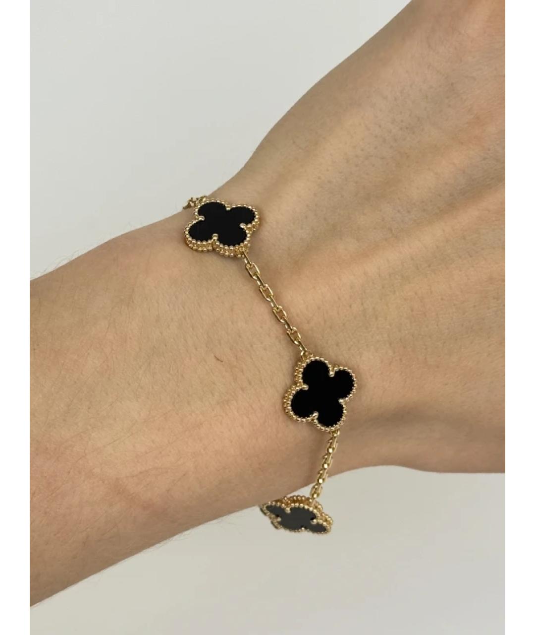 VAN CLEEF & ARPELS Черный браслет из желтого золота, фото 2