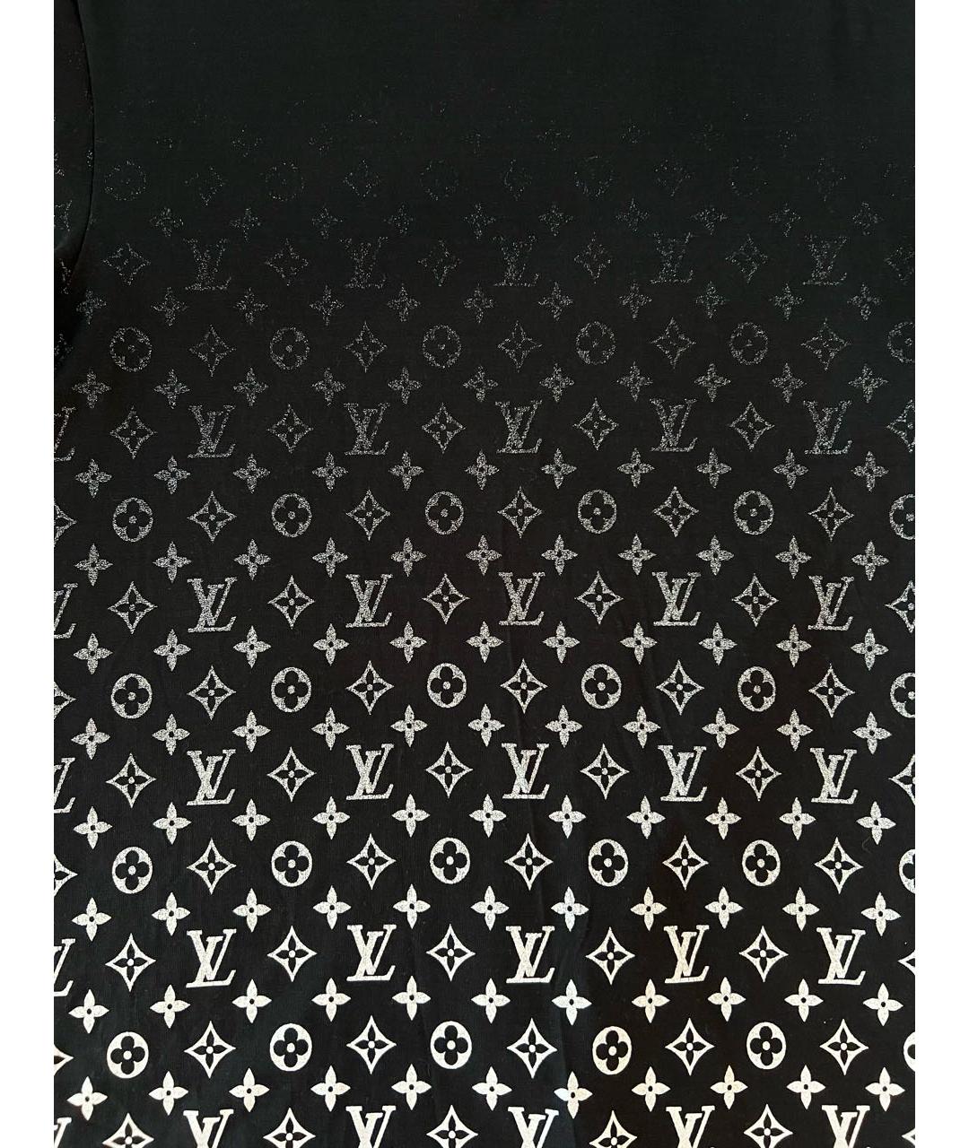 LOUIS VUITTON Черная хлопковая футболка, фото 8