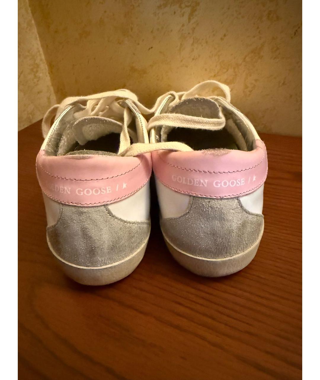 GOLDEN GOOSE Белые кожаные кеды, фото 6