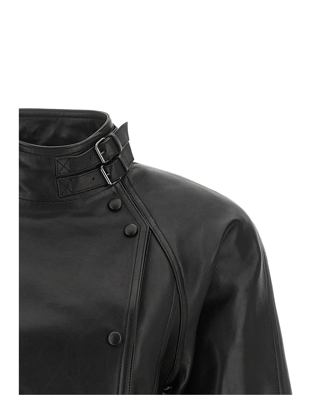 BALMAIN Черная кожаная куртка, фото 3
