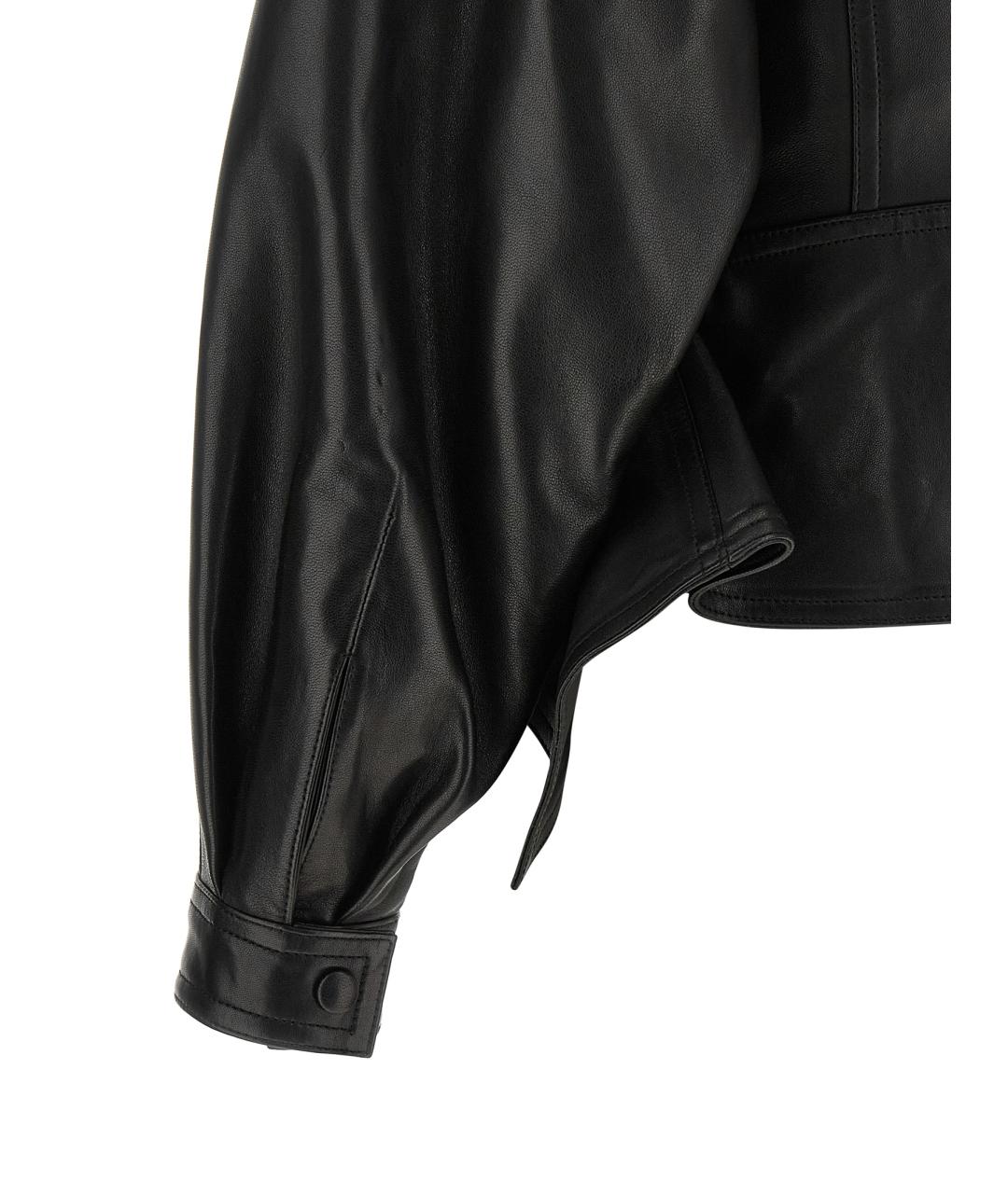 BALMAIN Черная кожаная куртка, фото 4