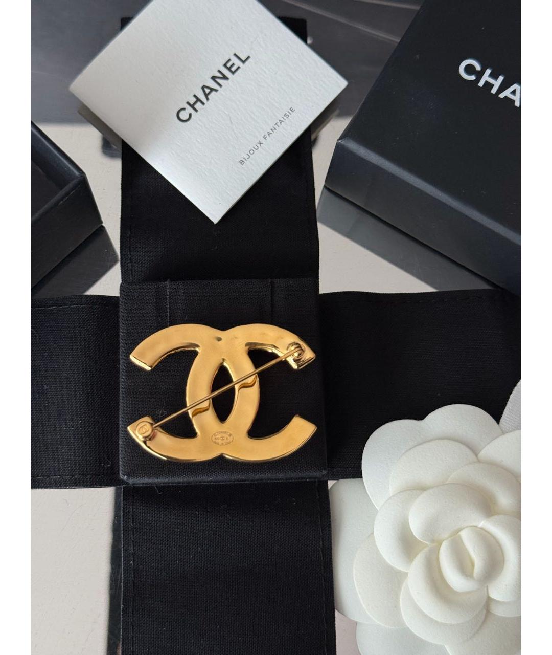 CHANEL Золотая металлическая булавка / брошь, фото 5