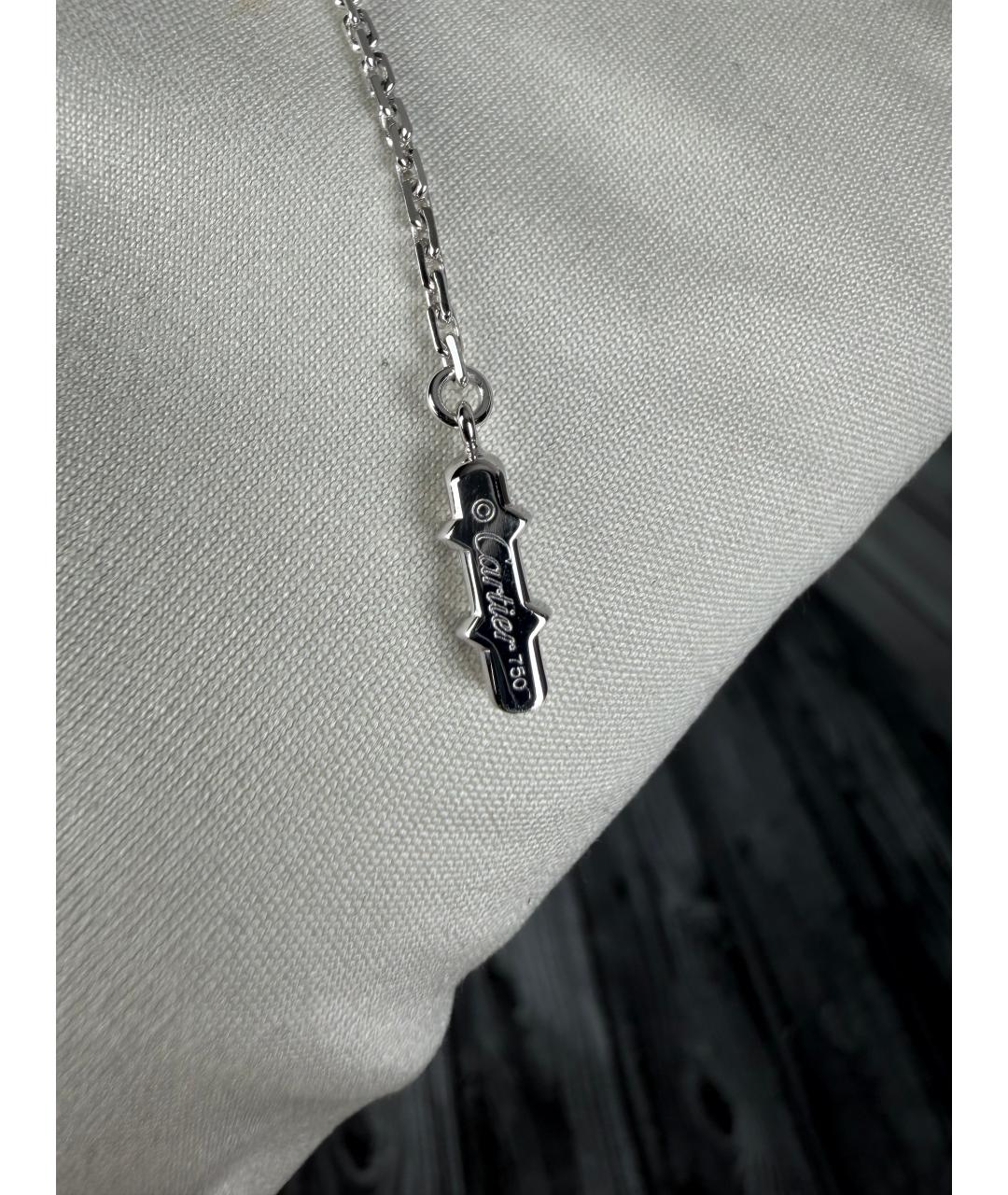 CARTIER Серебряное колье из белого золота, фото 4