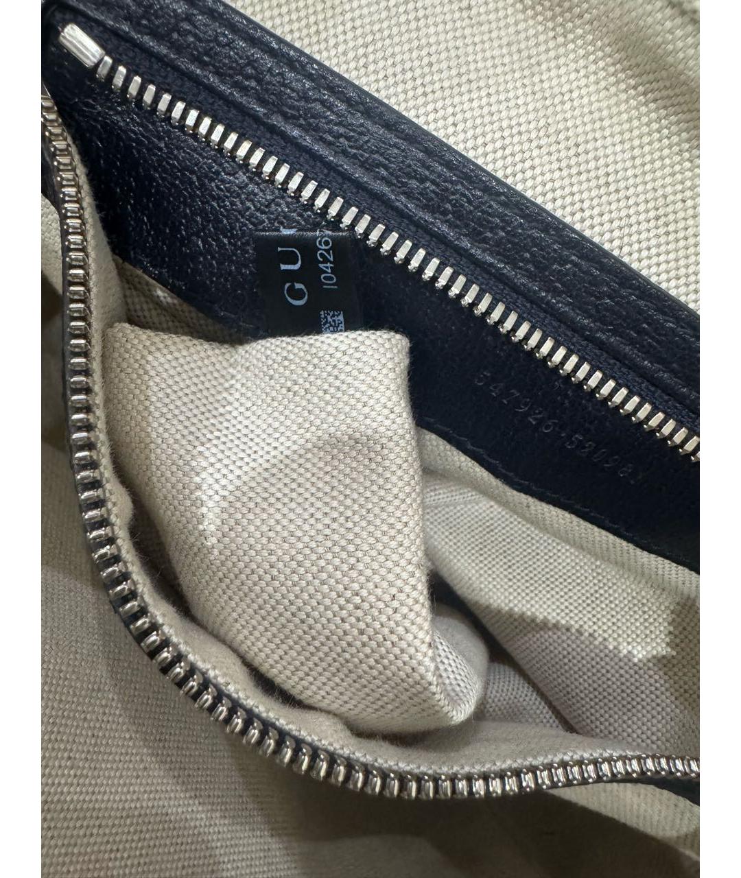 GUCCI Синяя сумка на плечо из канвы, фото 6