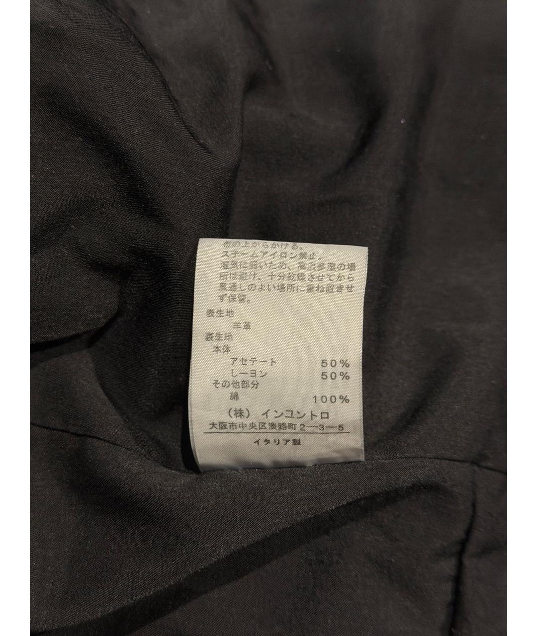 ANN DEMEULEMEESTER Черная кожаная куртка, фото 5