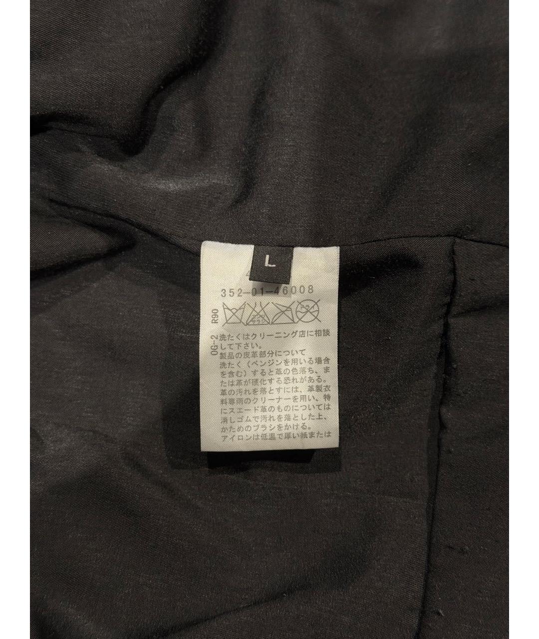 ANN DEMEULEMEESTER Черная кожаная куртка, фото 4