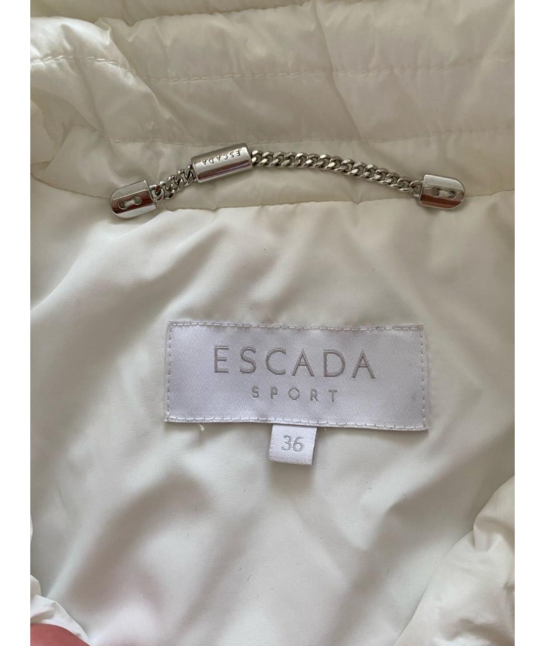 ESCADA Белая полиэстеровая куртка, фото 3