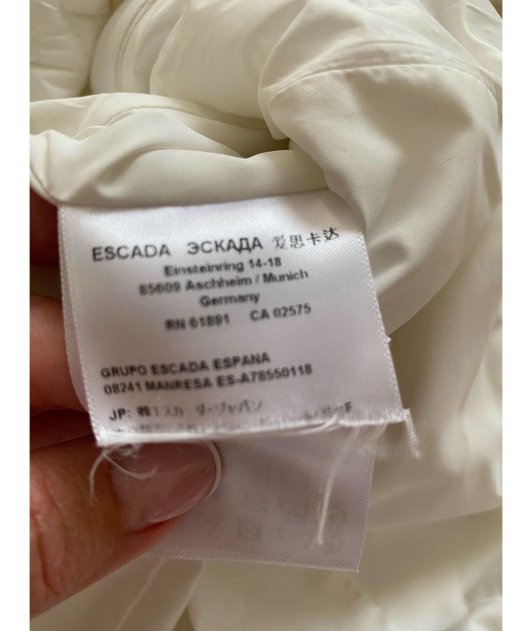 ESCADA Белая полиэстеровая куртка, фото 6