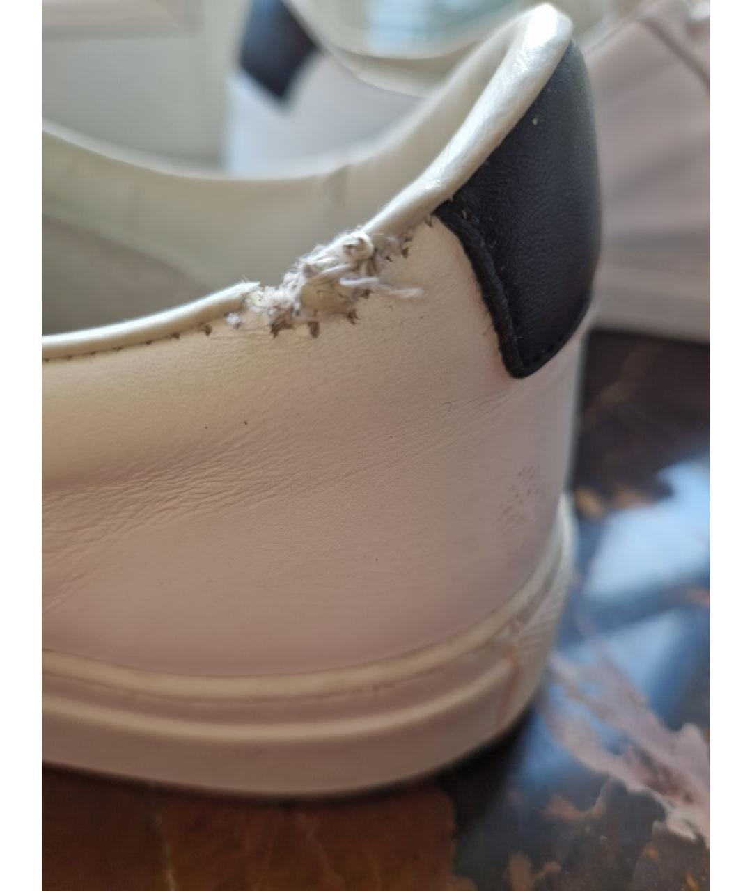 COMMON PROJECTS Белые кожаные низкие кроссовки / кеды, фото 4