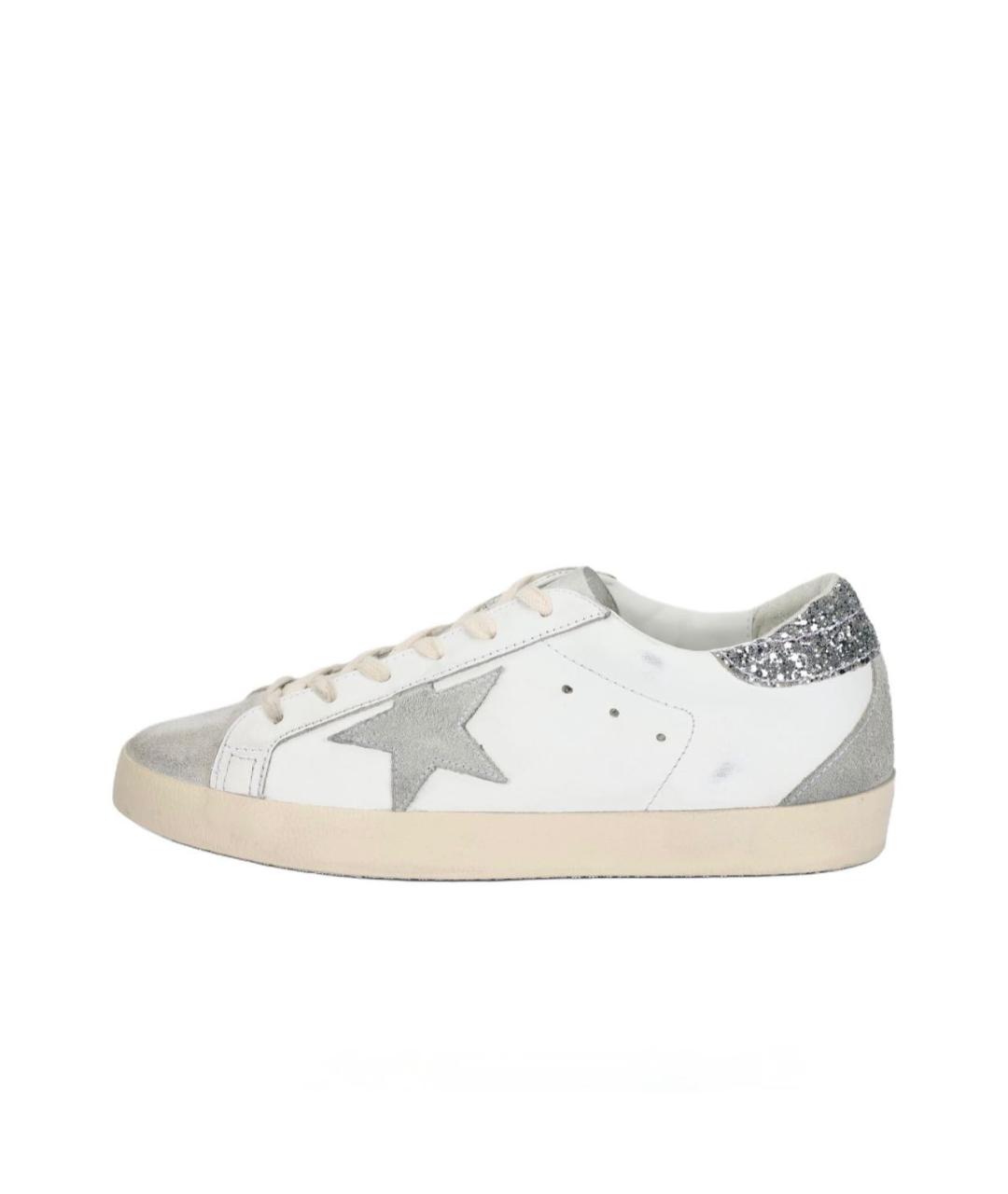 GOLDEN GOOSE Белые кожаные кеды, фото 9