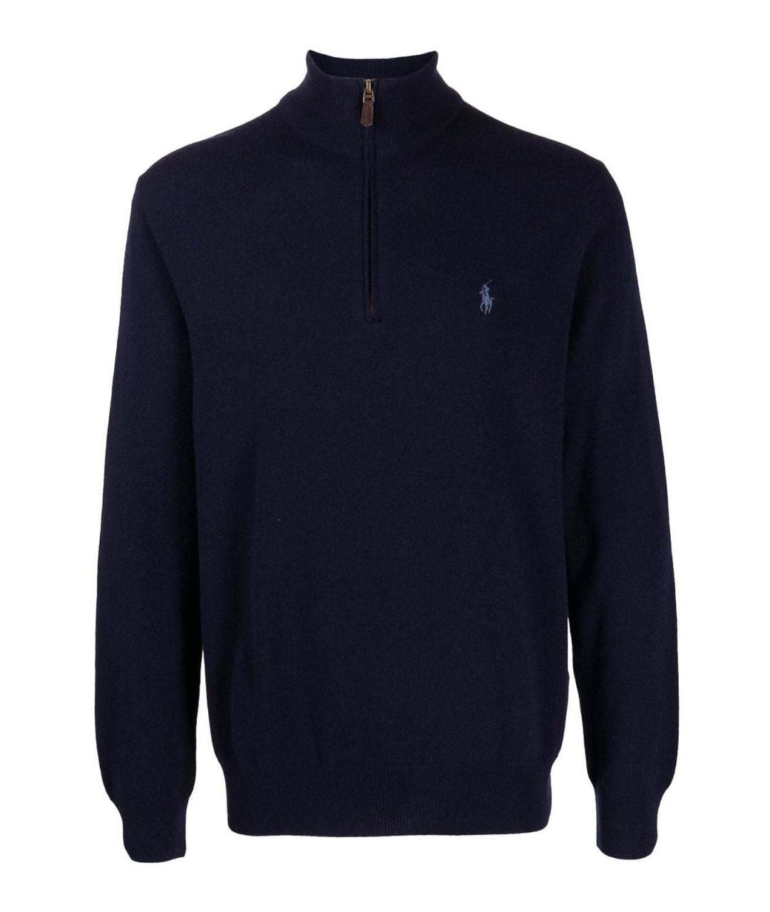 POLO RALPH LAUREN Синий шерстяной джемпер / свитер, фото 1