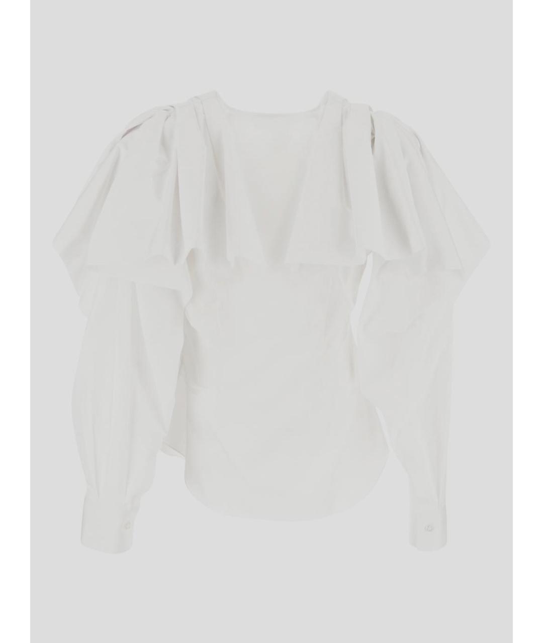 ALEXANDER MCQUEEN Белая хлопковая рубашка, фото 2