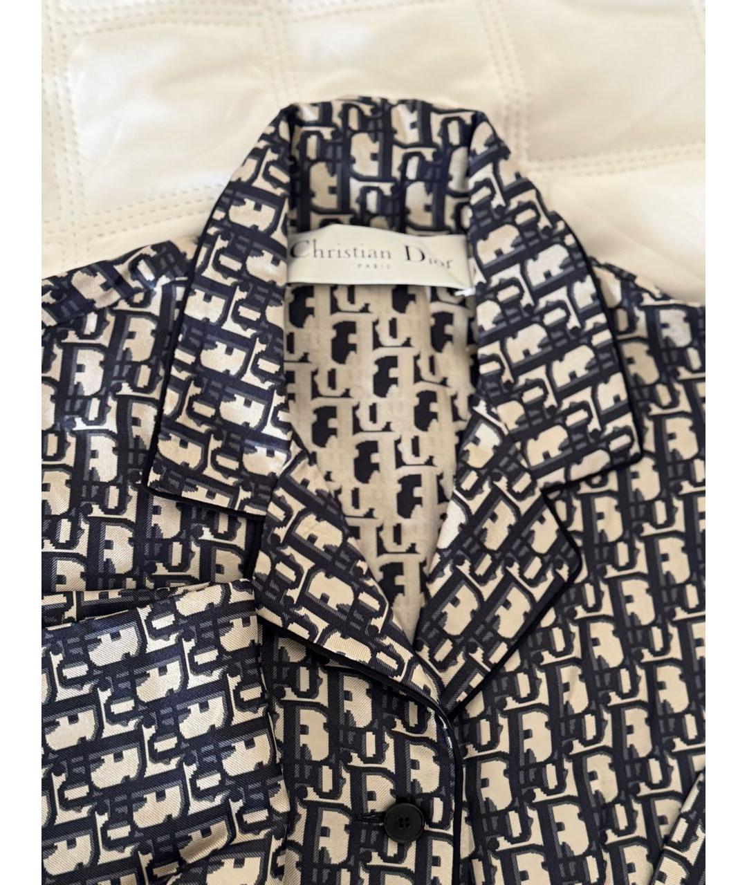 CHRISTIAN DIOR Мульти шелковая рубашка, фото 4