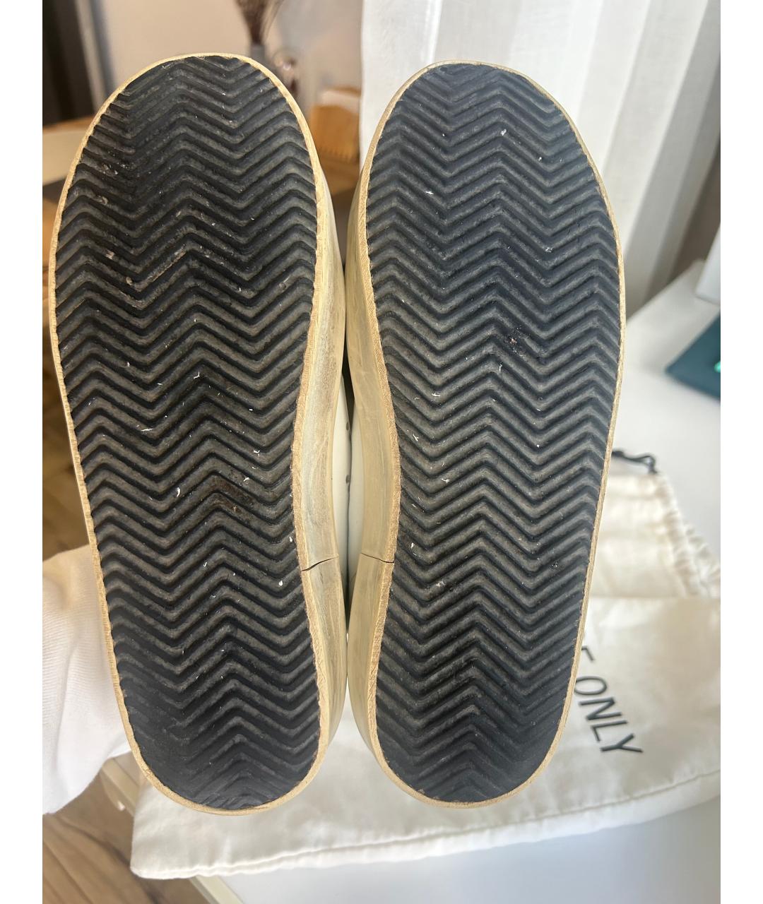 GOLDEN GOOSE Белые кожаные кеды, фото 6