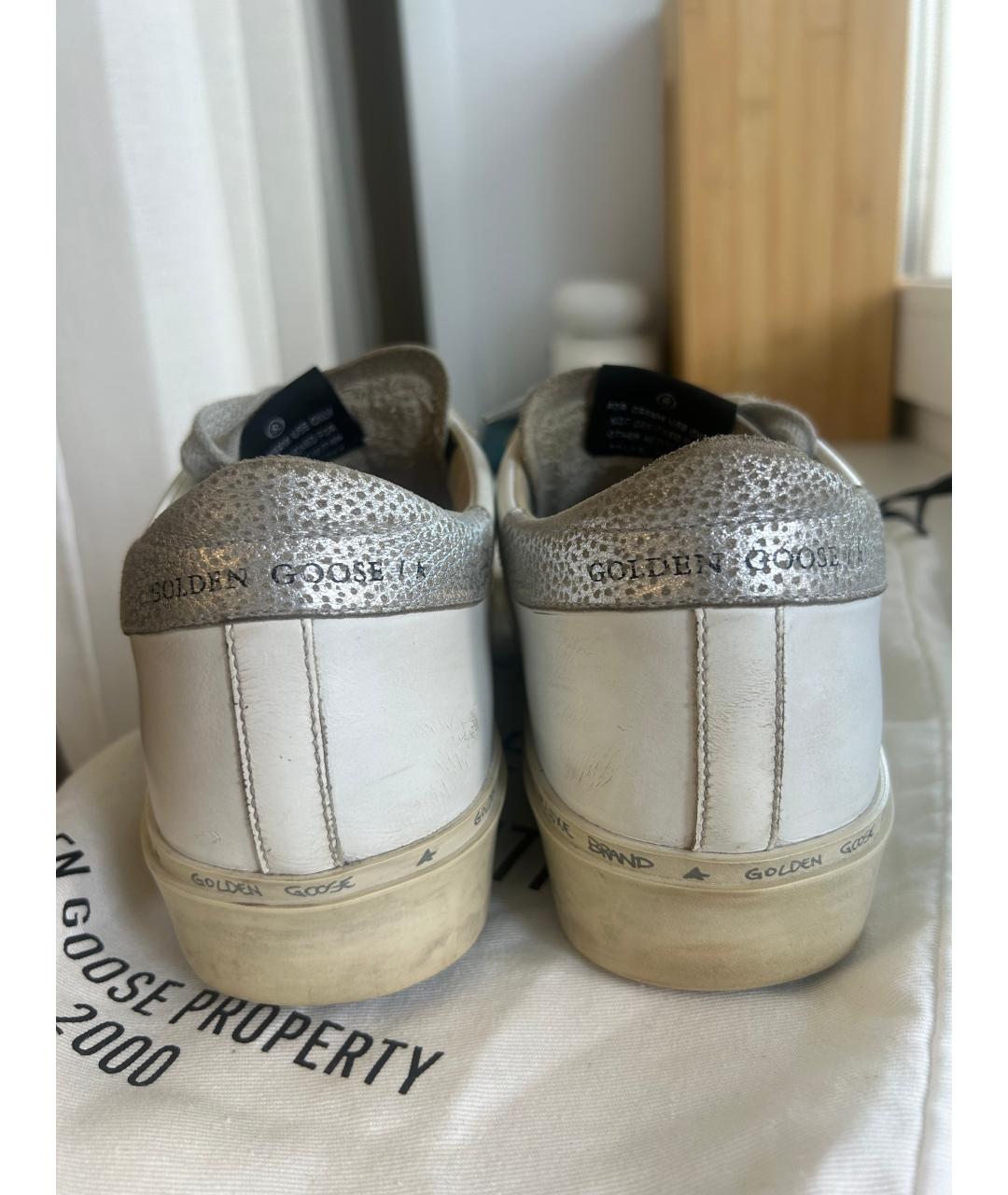 GOLDEN GOOSE Белые кожаные кеды, фото 5