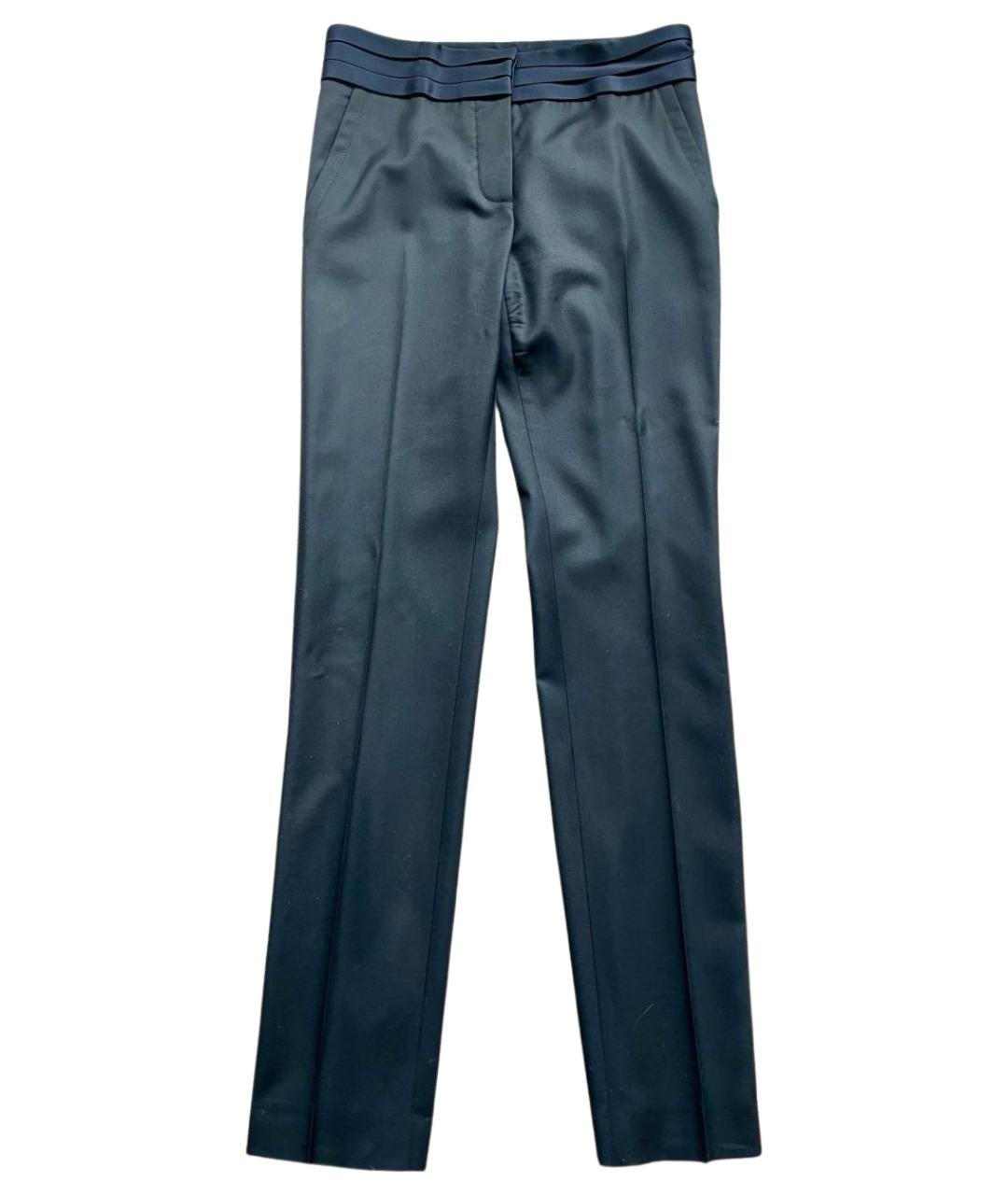 STELLA MCCARTNEY Черные шерстяные прямые брюки, фото 1