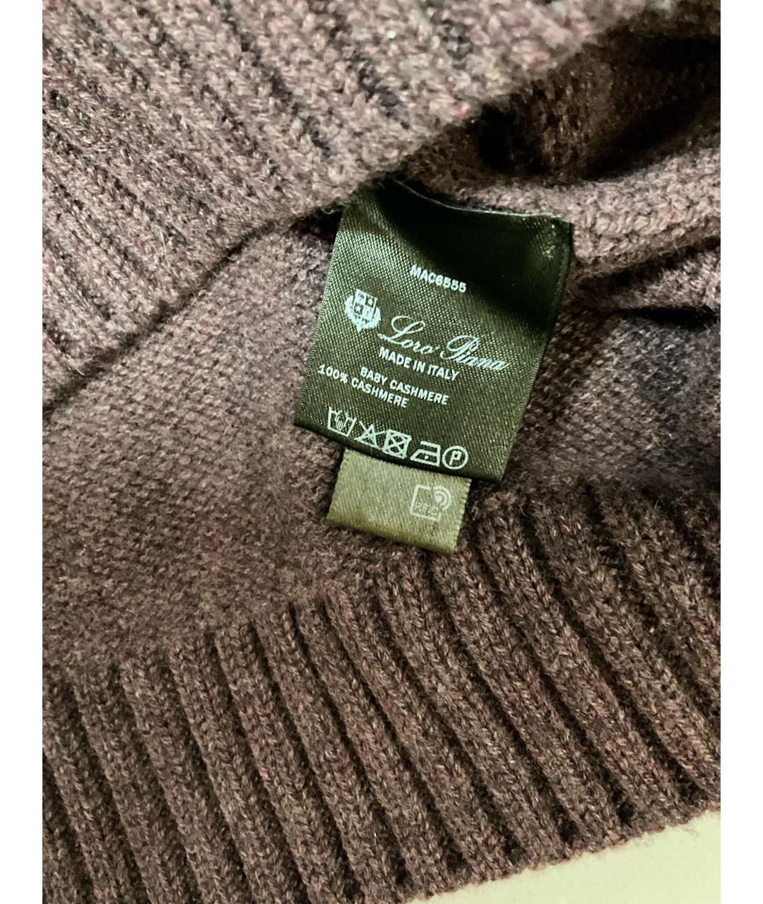 LORO PIANA Фиолетовый кашемировый джемпер / свитер, фото 4