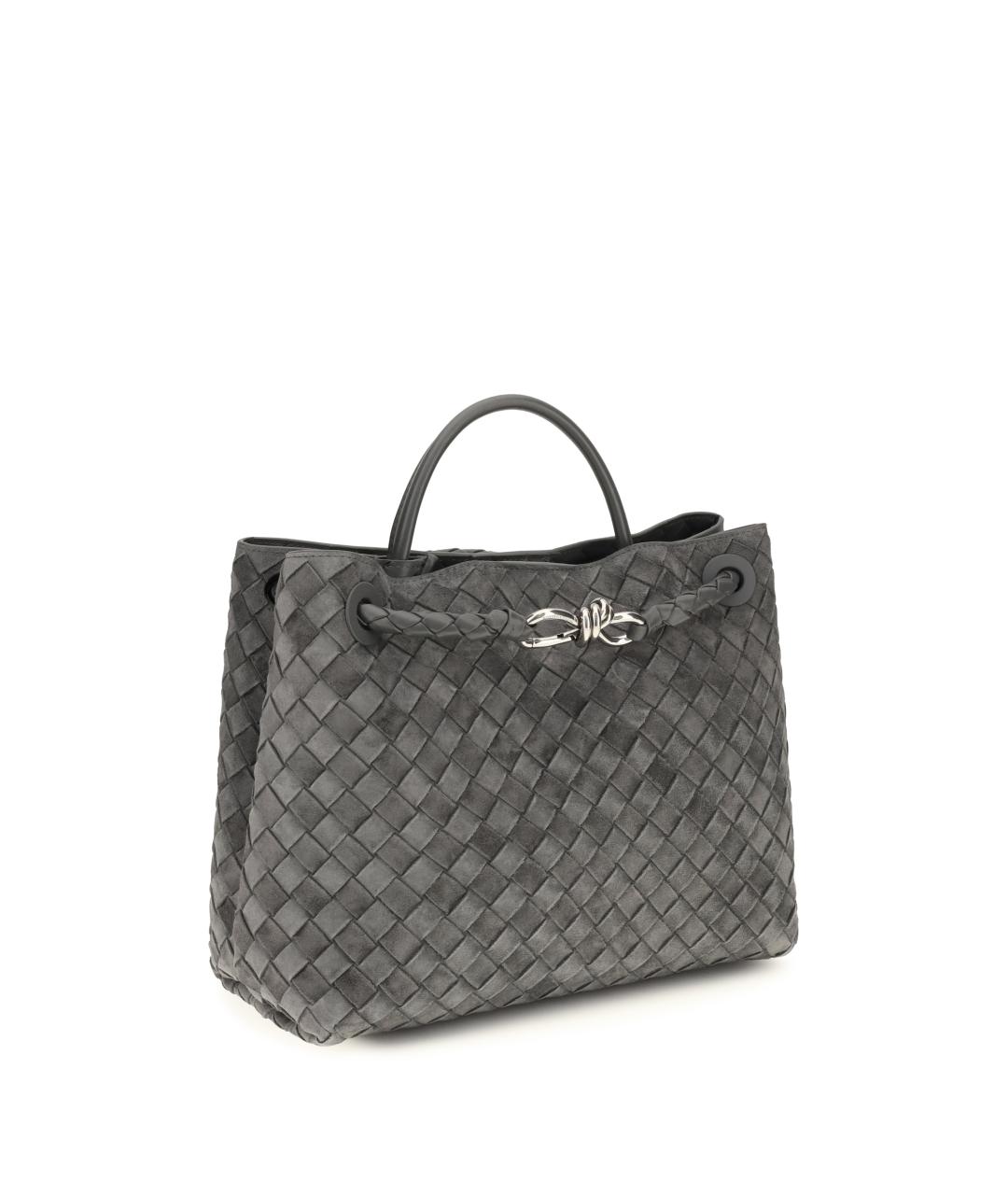 BOTTEGA VENETA Серая замшевая сумка тоут, фото 2