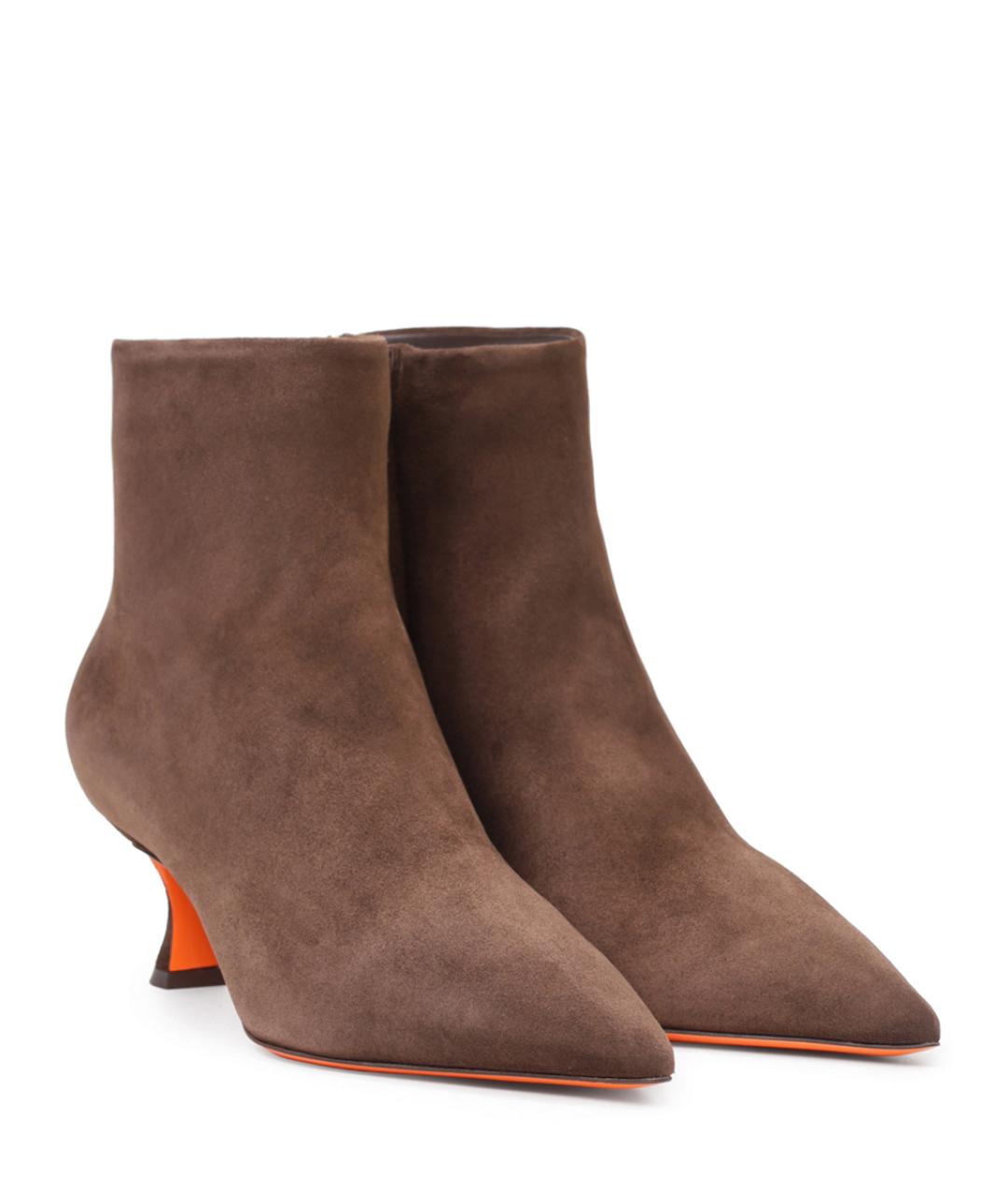 SANTONI Коричневые ботильоны, фото 2