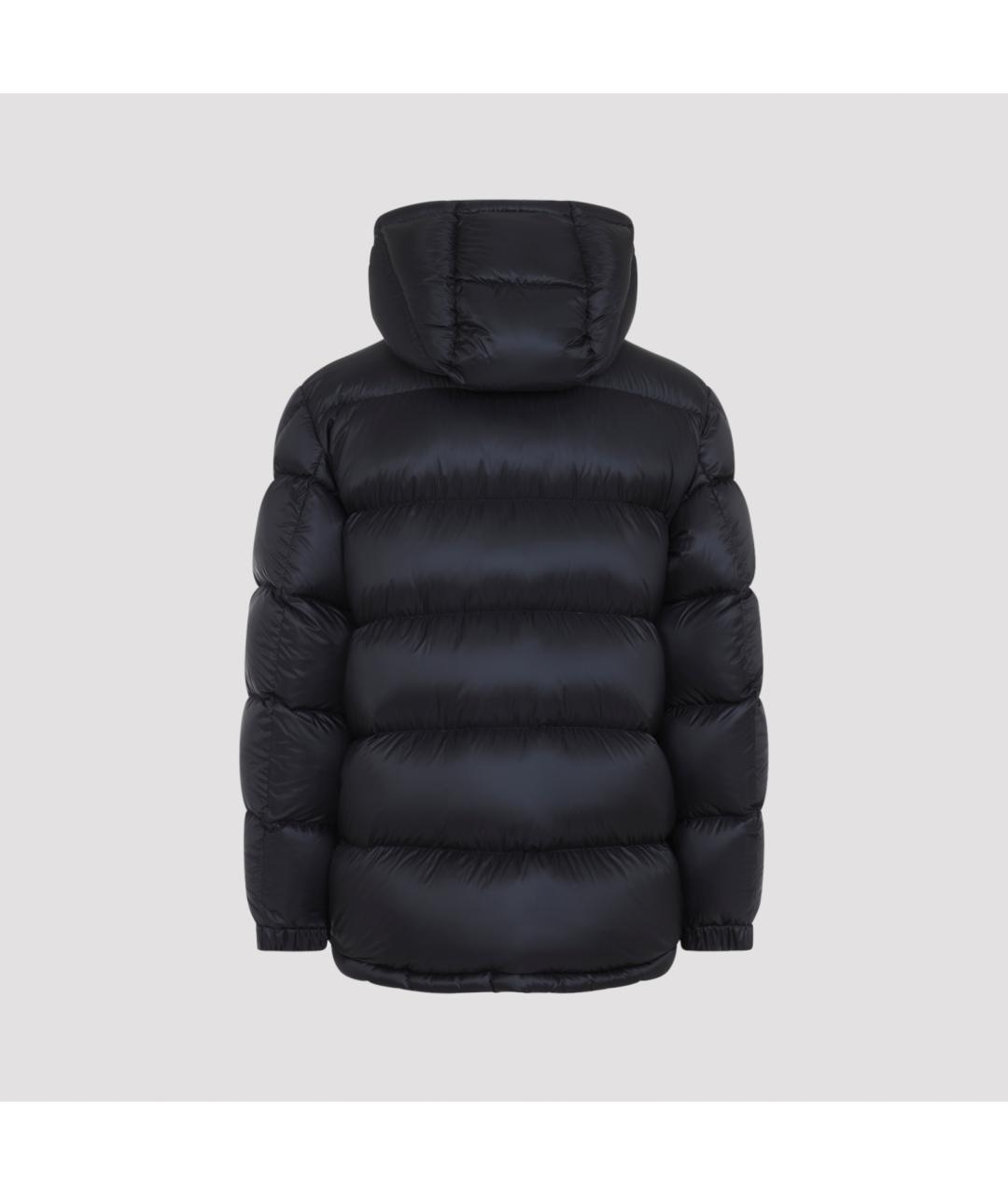 MONCLER Черный полиамидовый пуховик, фото 3