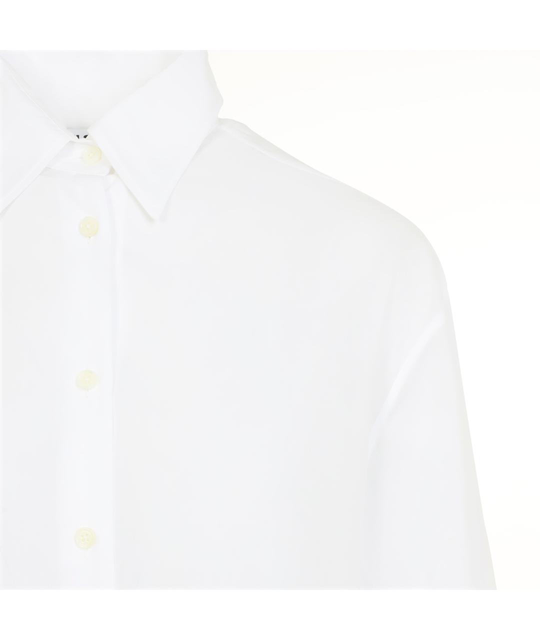 JIL SANDER Белая хлопковая рубашка, фото 4