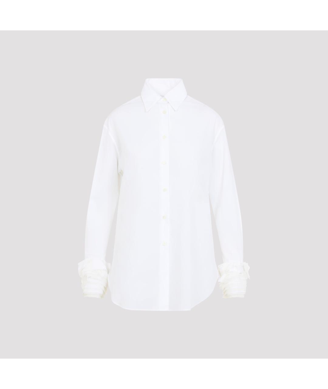 JIL SANDER Белая хлопковая рубашка, фото 2
