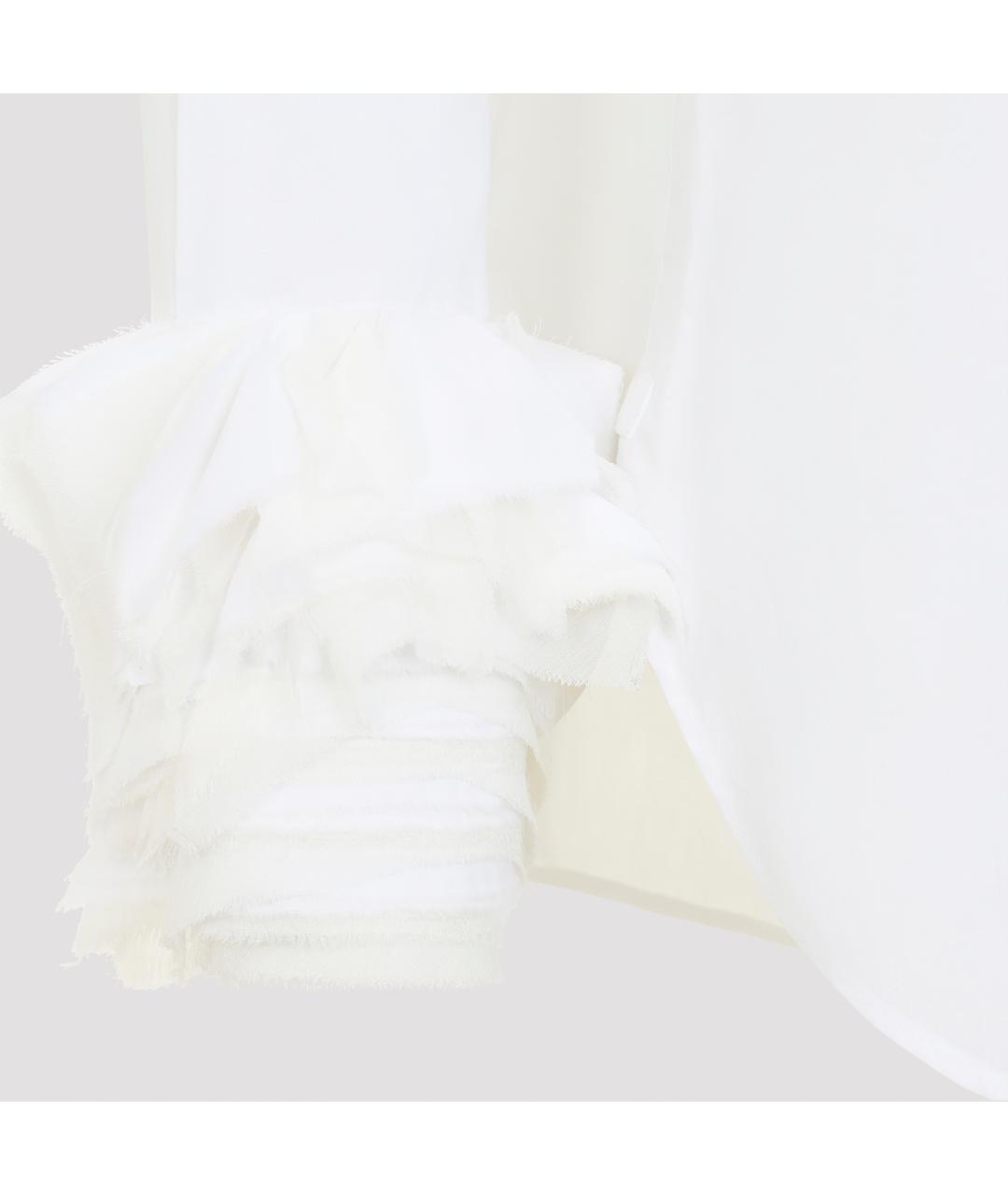 JIL SANDER Белая хлопковая рубашка, фото 5