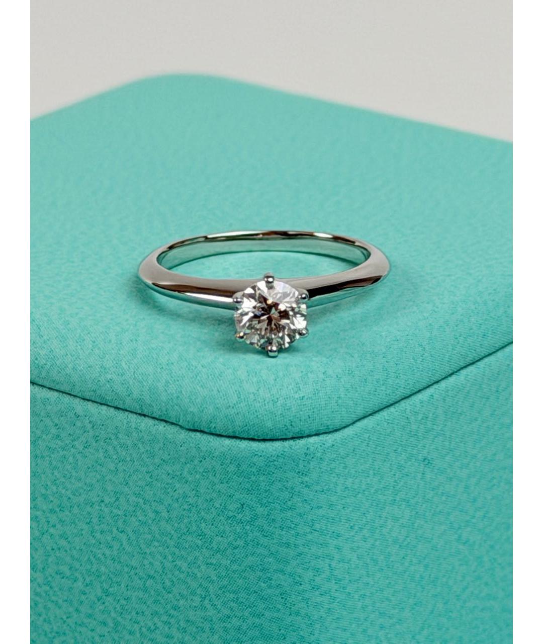 TIFFANY&CO Белое платиновое кольцо, фото 5
