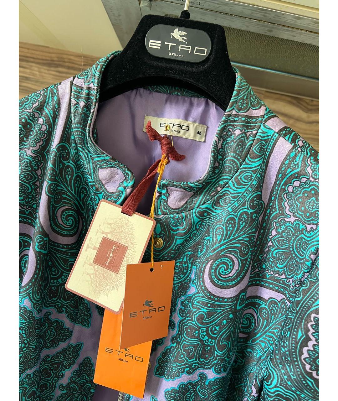 ETRO Мульти кожаная куртка, фото 3