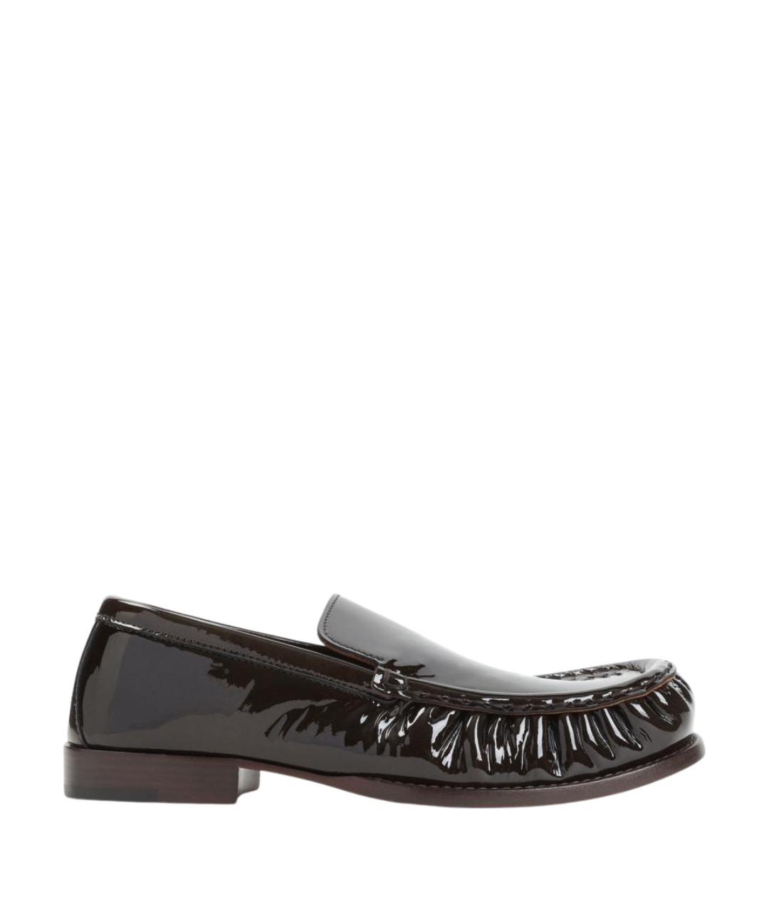DRIES VAN NOTEN Зеленые лоферы из лакированной кожи, фото 1