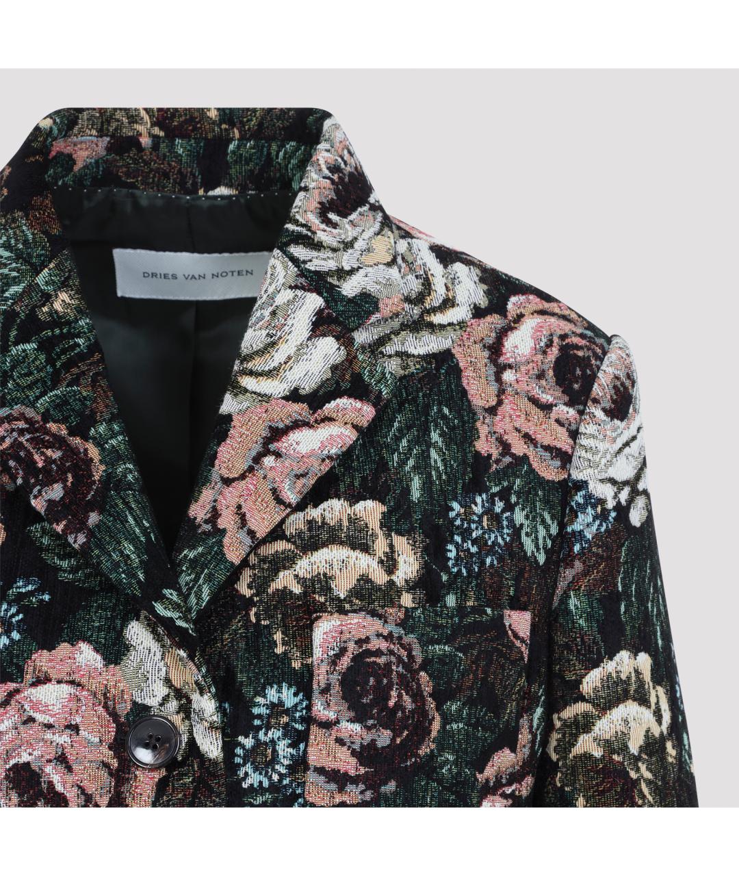 DRIES VAN NOTEN Мульти синтетический жакет/пиджак, фото 3