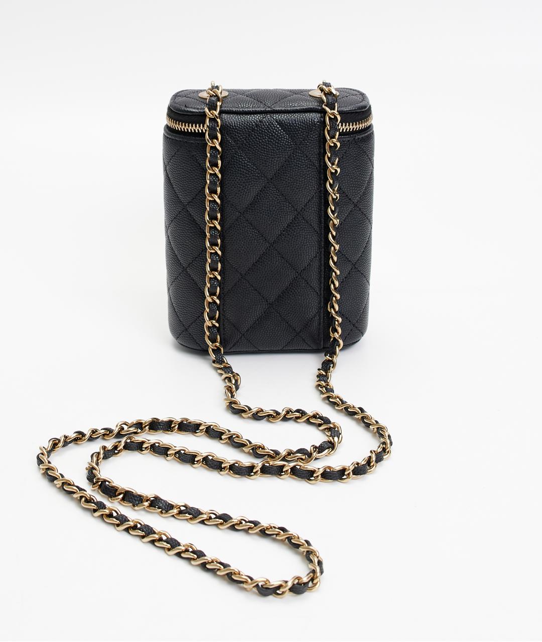 CHANEL Черная кожаная сумка через плечо, фото 4