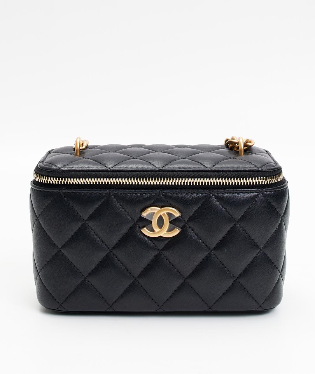 CHANEL Черная кожаная сумка через плечо, фото 10
