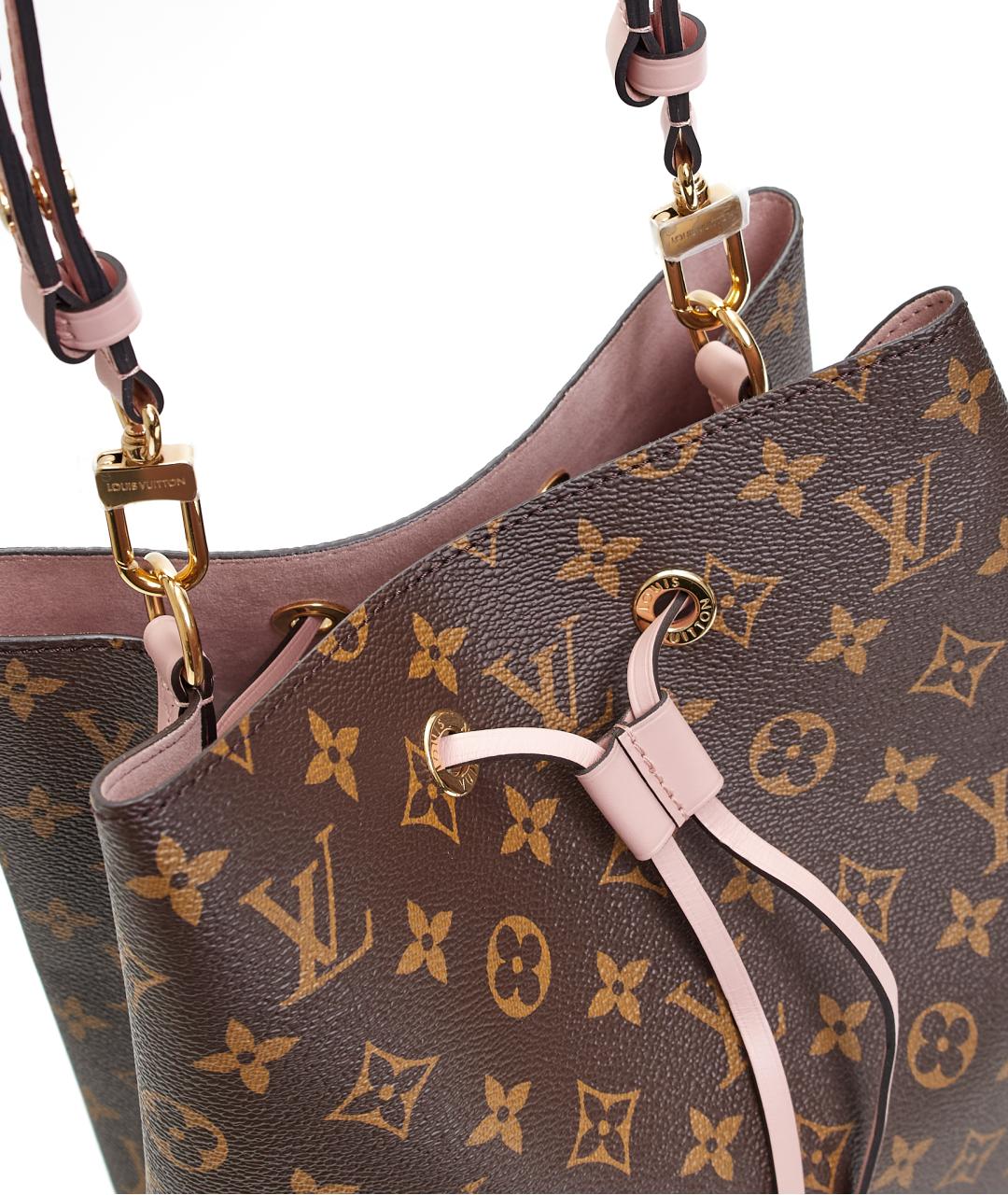 LOUIS VUITTON Коричневая сумка через плечо из канвы, фото 4