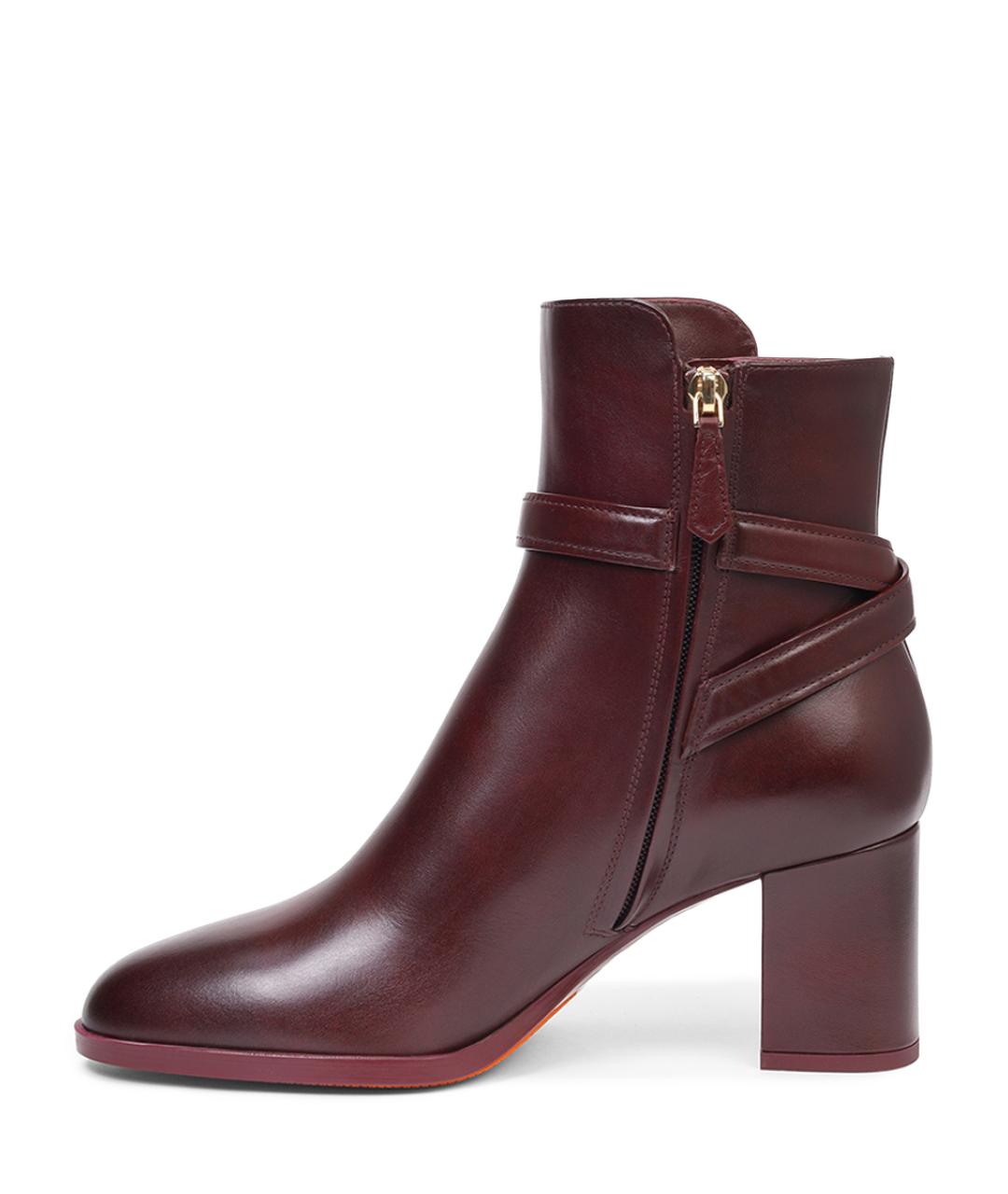 SANTONI Бордовые ботильоны, фото 3
