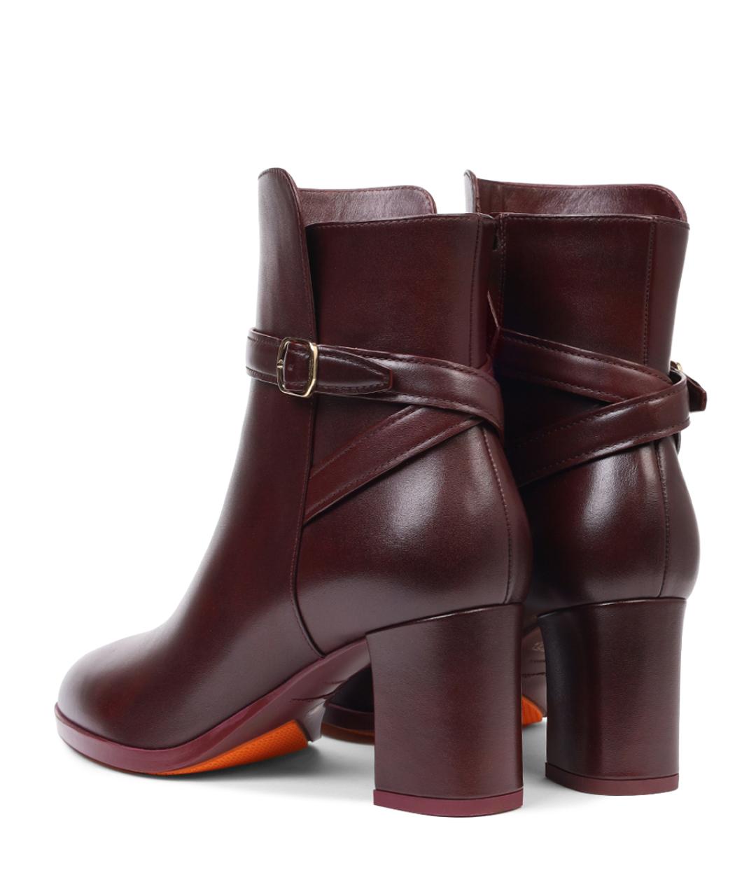 SANTONI Бордовые ботильоны, фото 4