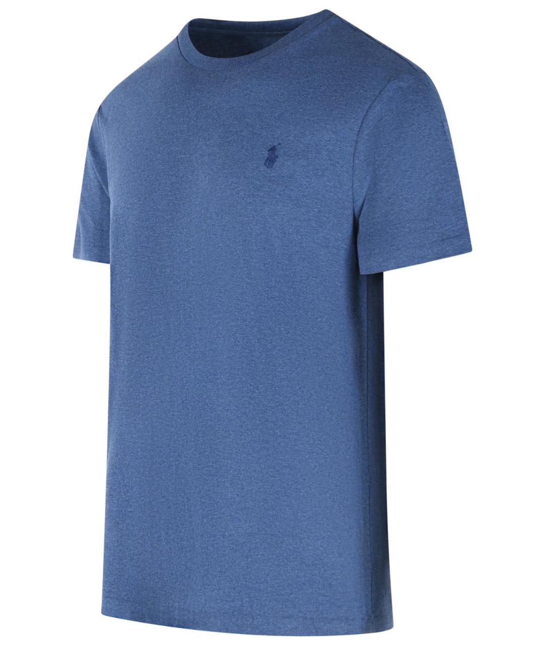 POLO RALPH LAUREN Синяя хлопковая футболка, фото 2