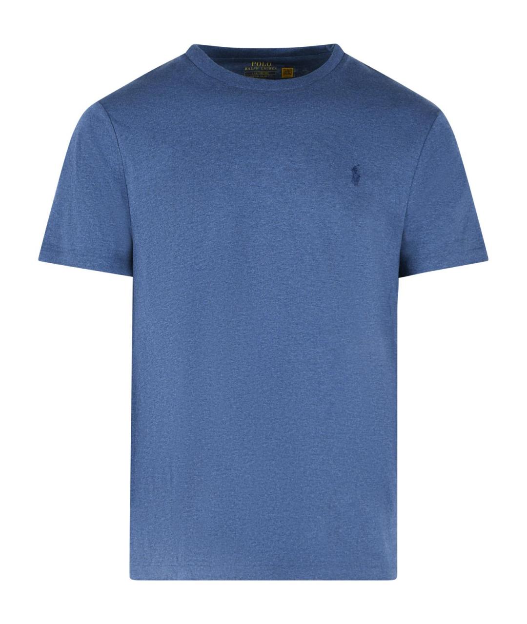 POLO RALPH LAUREN Синяя хлопковая футболка, фото 1
