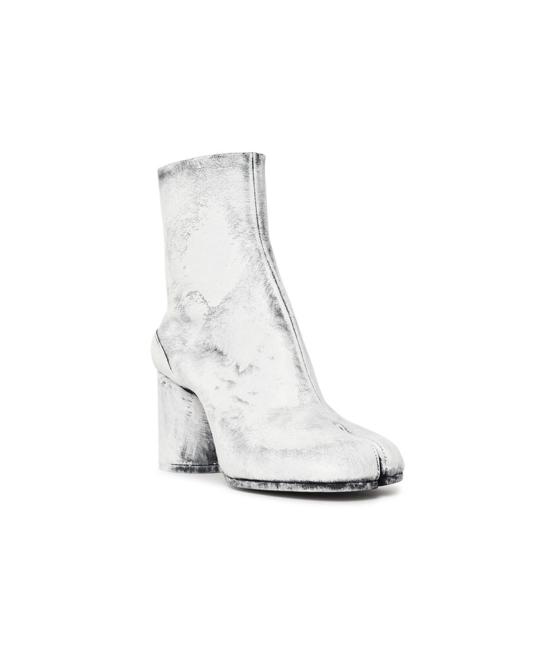 MAISON MARGIELA Белые кожаные ботильоны, фото 2