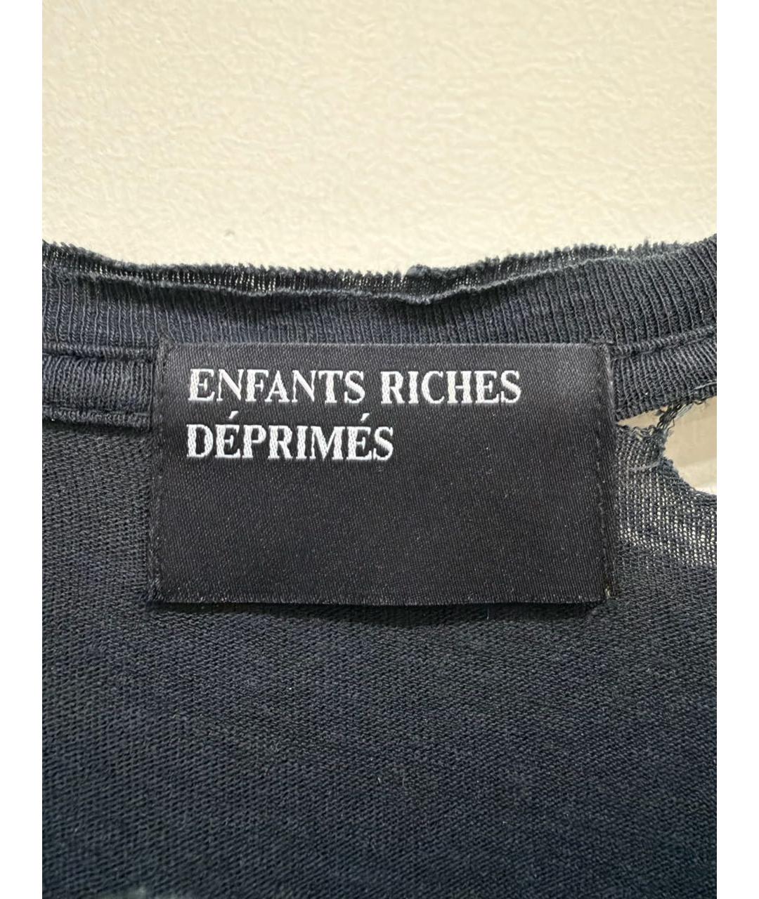 Enfants Riches Déprimés Антрацитовая хлопковая футболка, фото 4