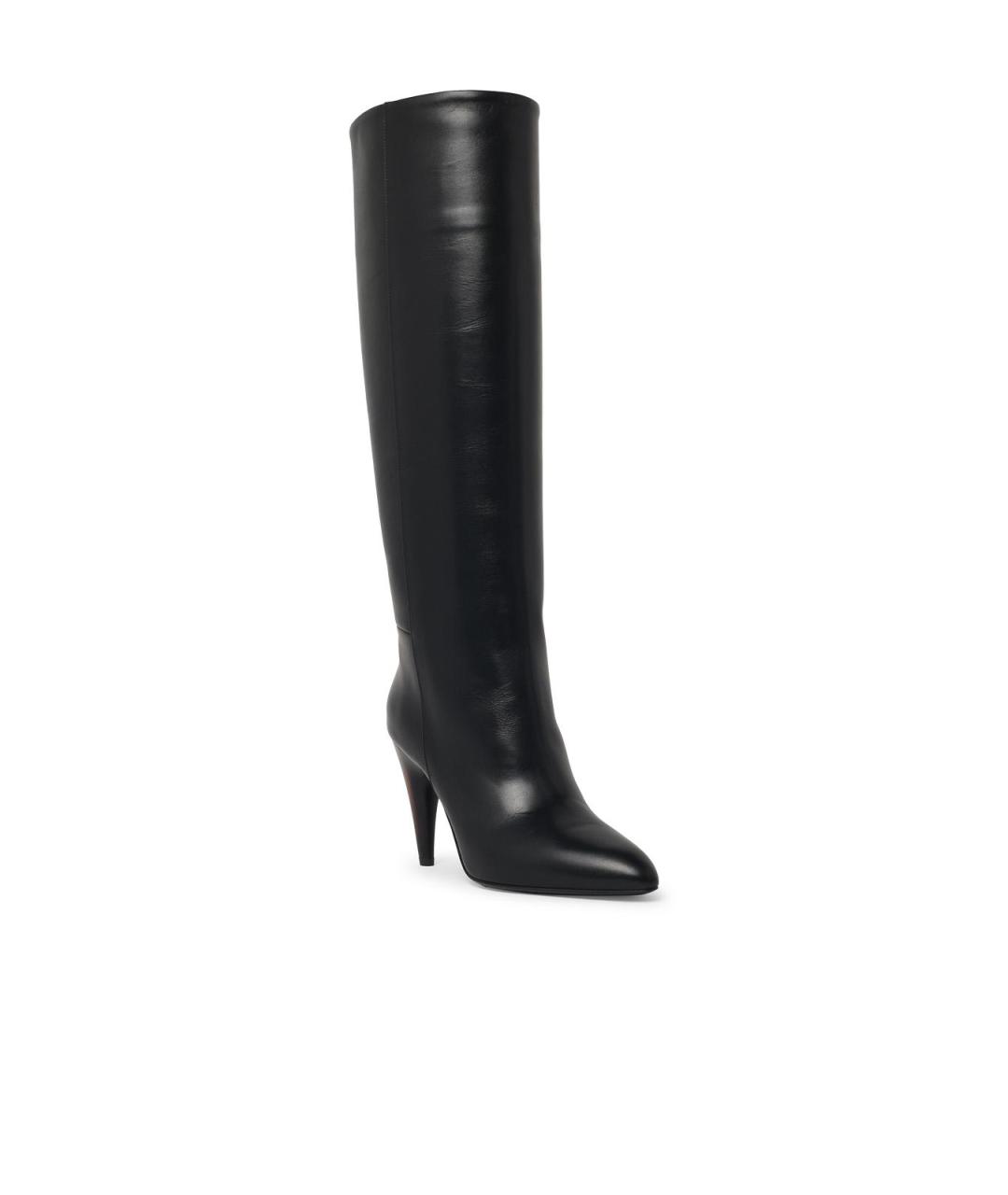 ISABEL MARANT Черные кожаные сапоги, фото 2
