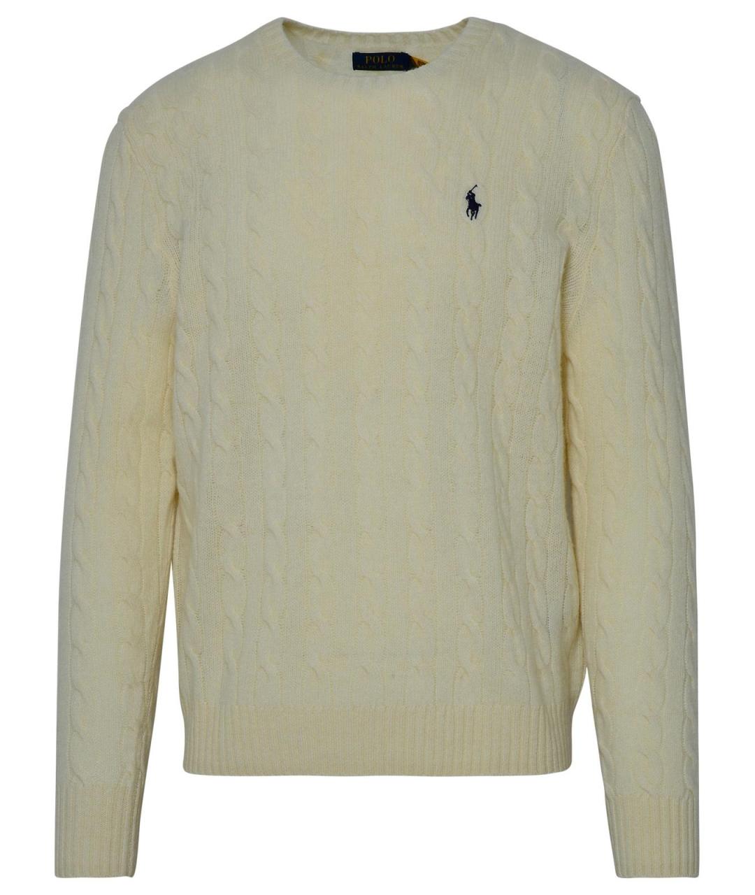 POLO RALPH LAUREN Бежевый шерстяной джемпер / свитер, фото 1