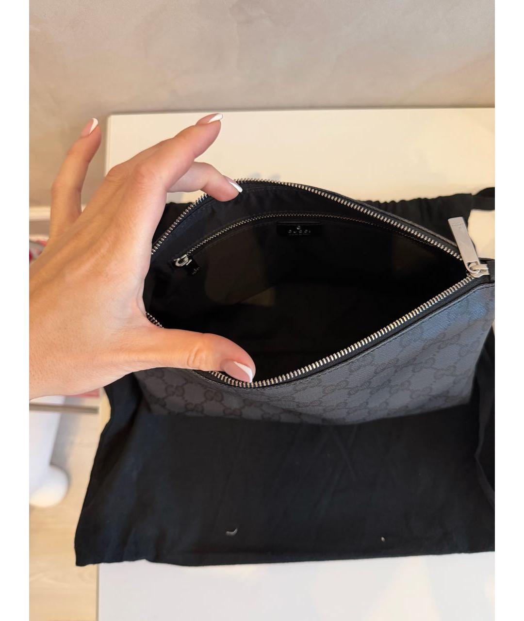 GUCCI Барсетка из канвы, фото 4