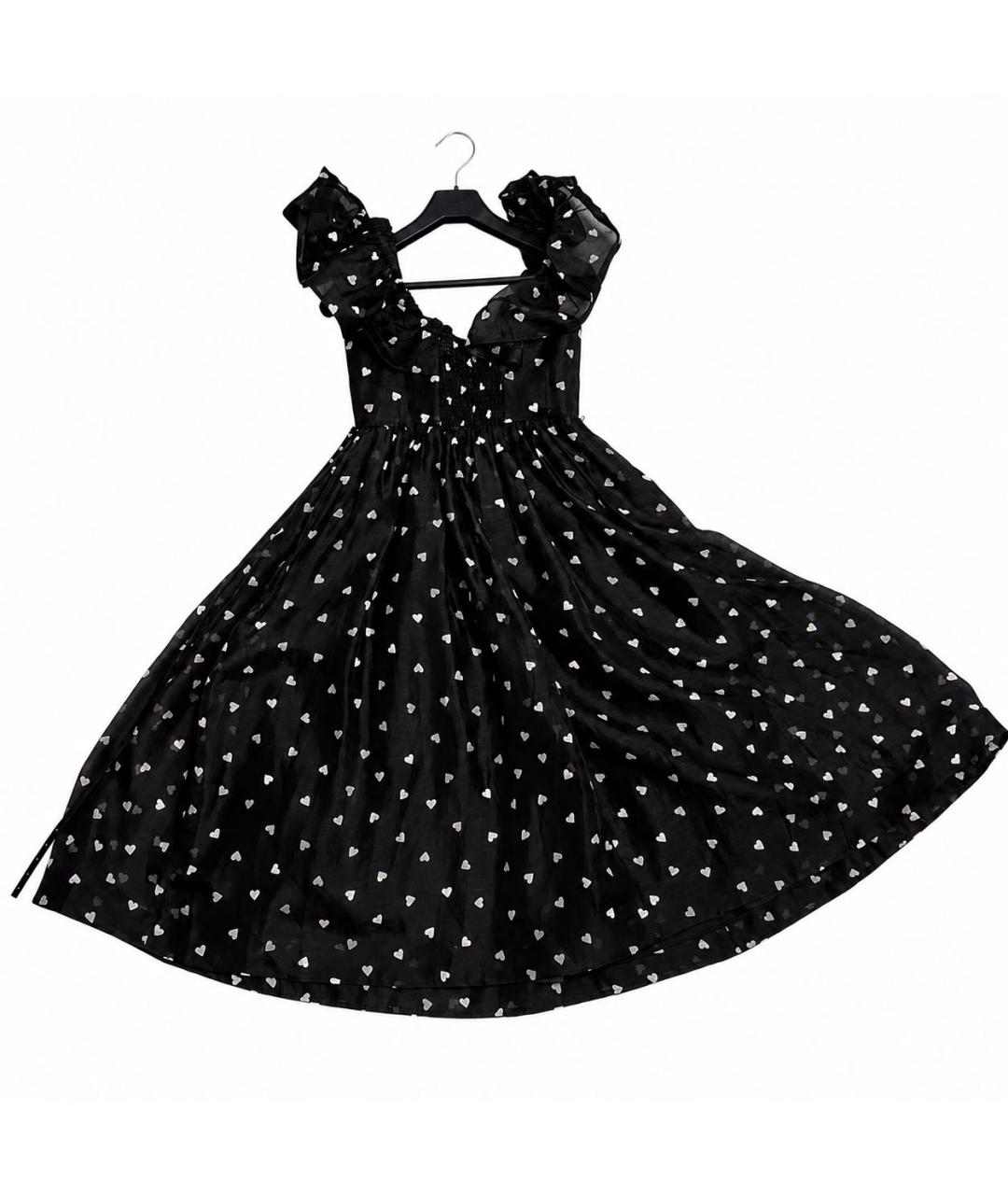 ZIMMERMANN Черное льняное коктейльное платье, фото 2