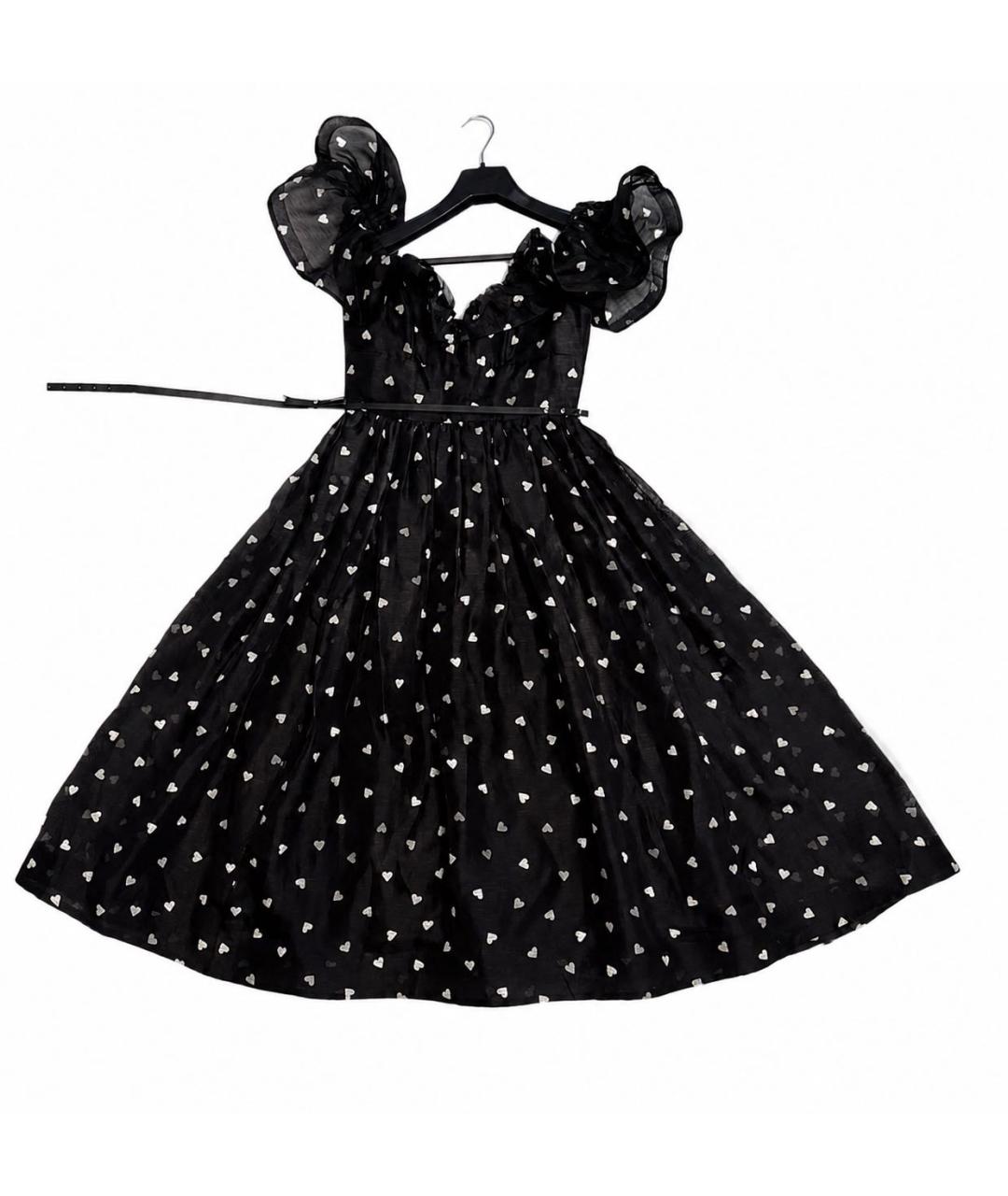 ZIMMERMANN Черное льняное коктейльное платье, фото 9