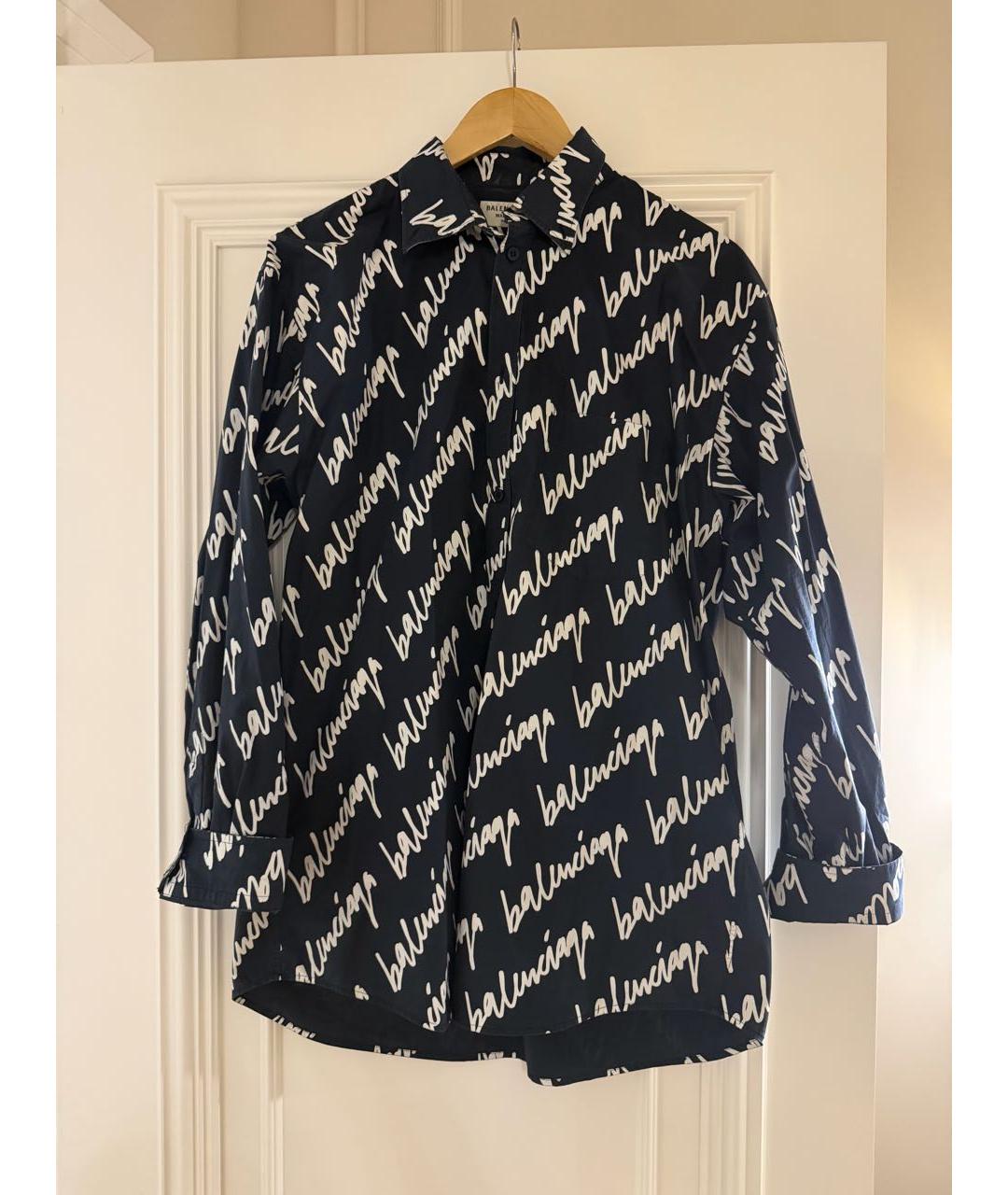BALENCIAGA Синяя рубашка, фото 4