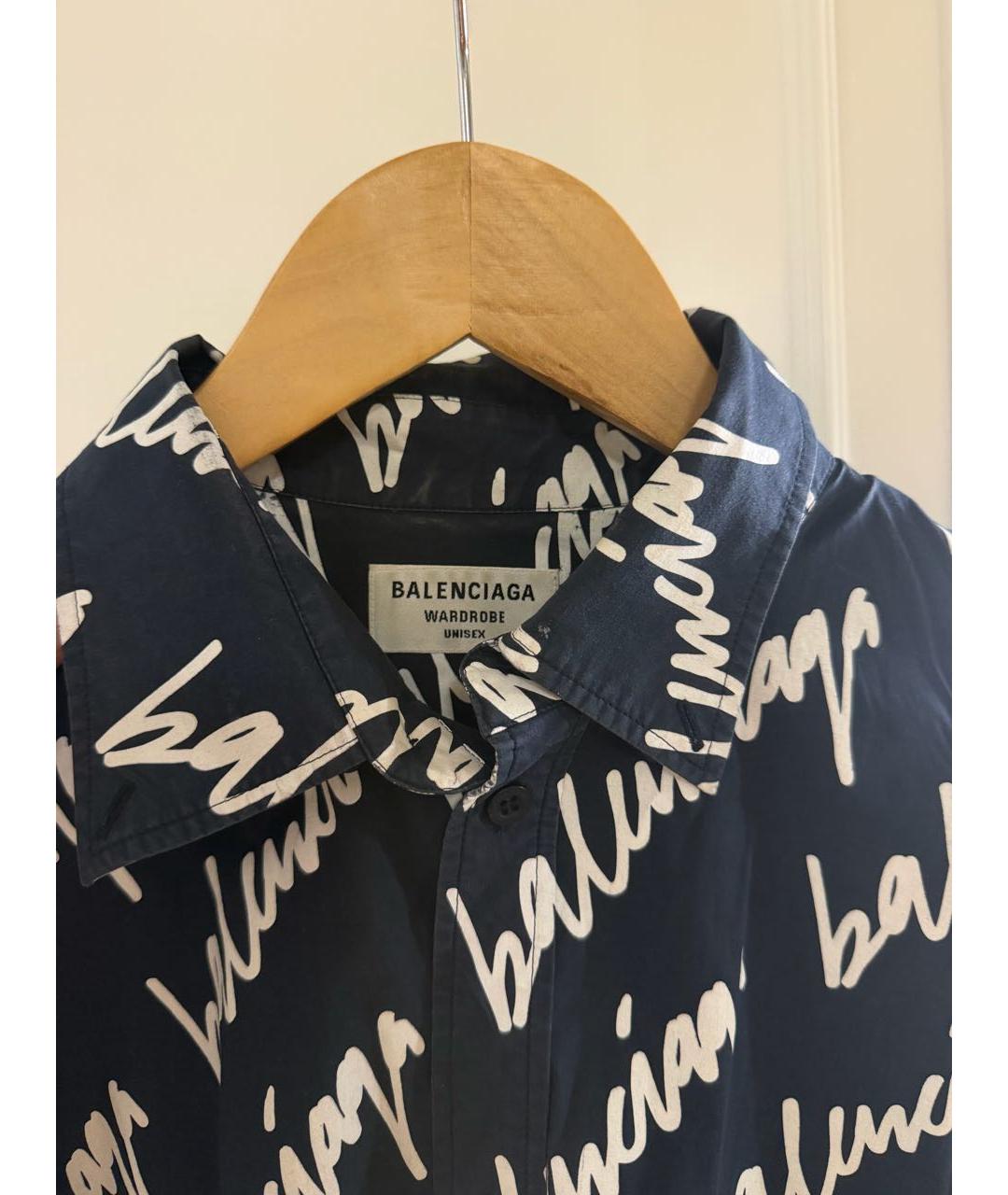 BALENCIAGA Синяя рубашка, фото 2