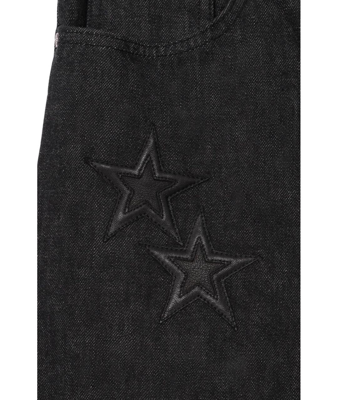 CHROME HEARTS Черные хлопковые прямые джинсы, фото 4