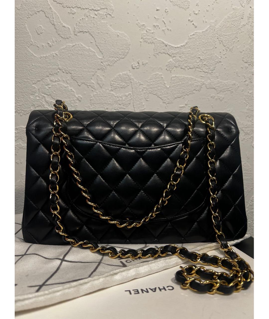 CHANEL Черная кожаная сумка через плечо, фото 3