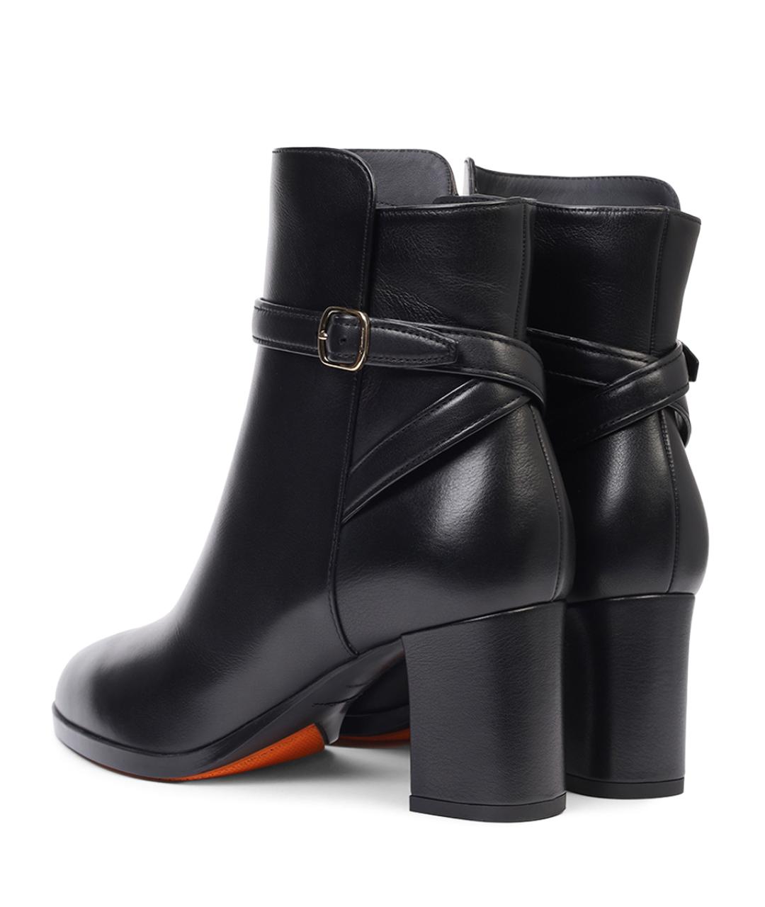 SANTONI Черные полусапоги, фото 4